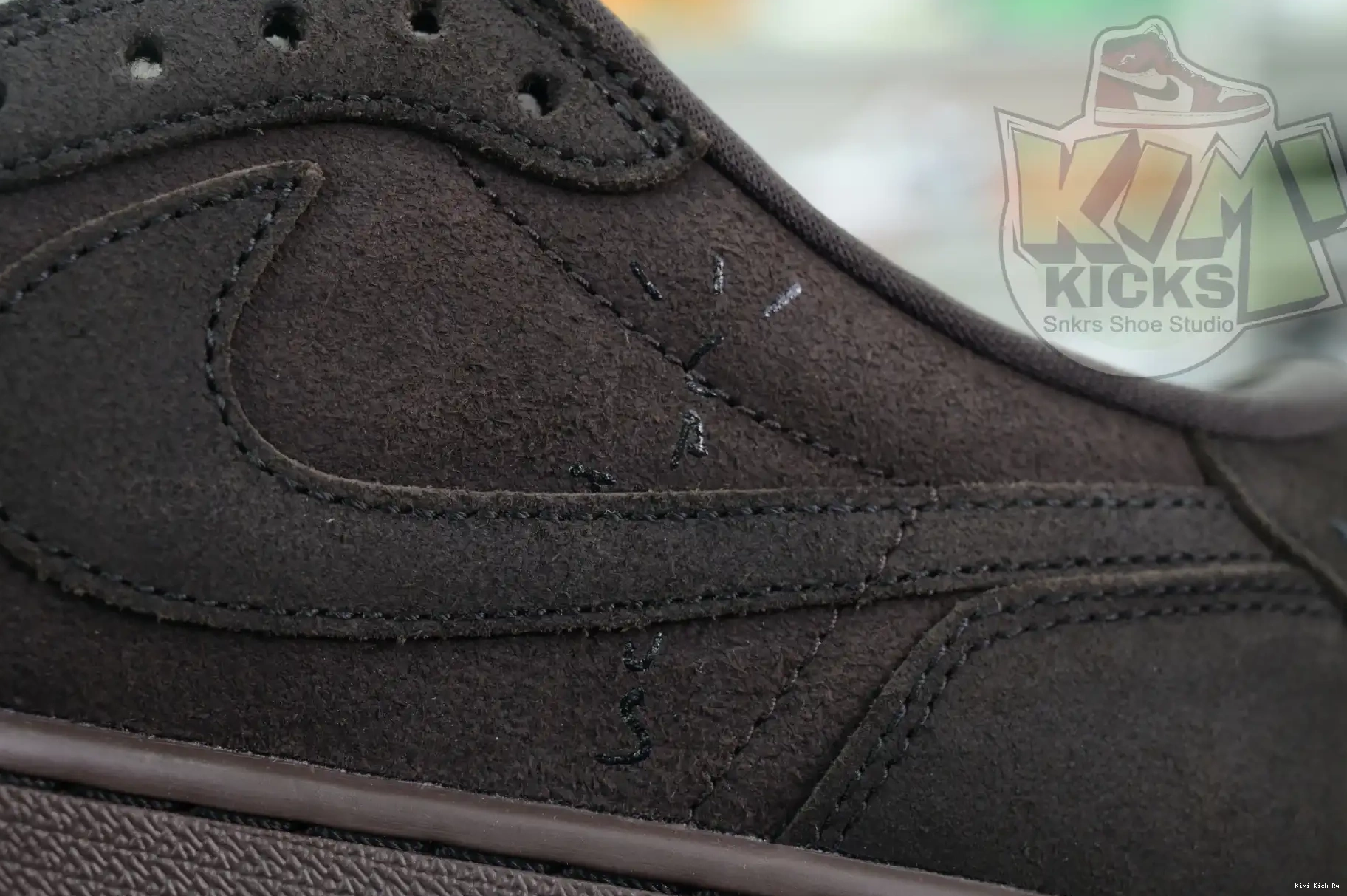1 Kimikick Jordan Air OG“Velvet Travis Scott x Brown” Jordan Low 0706